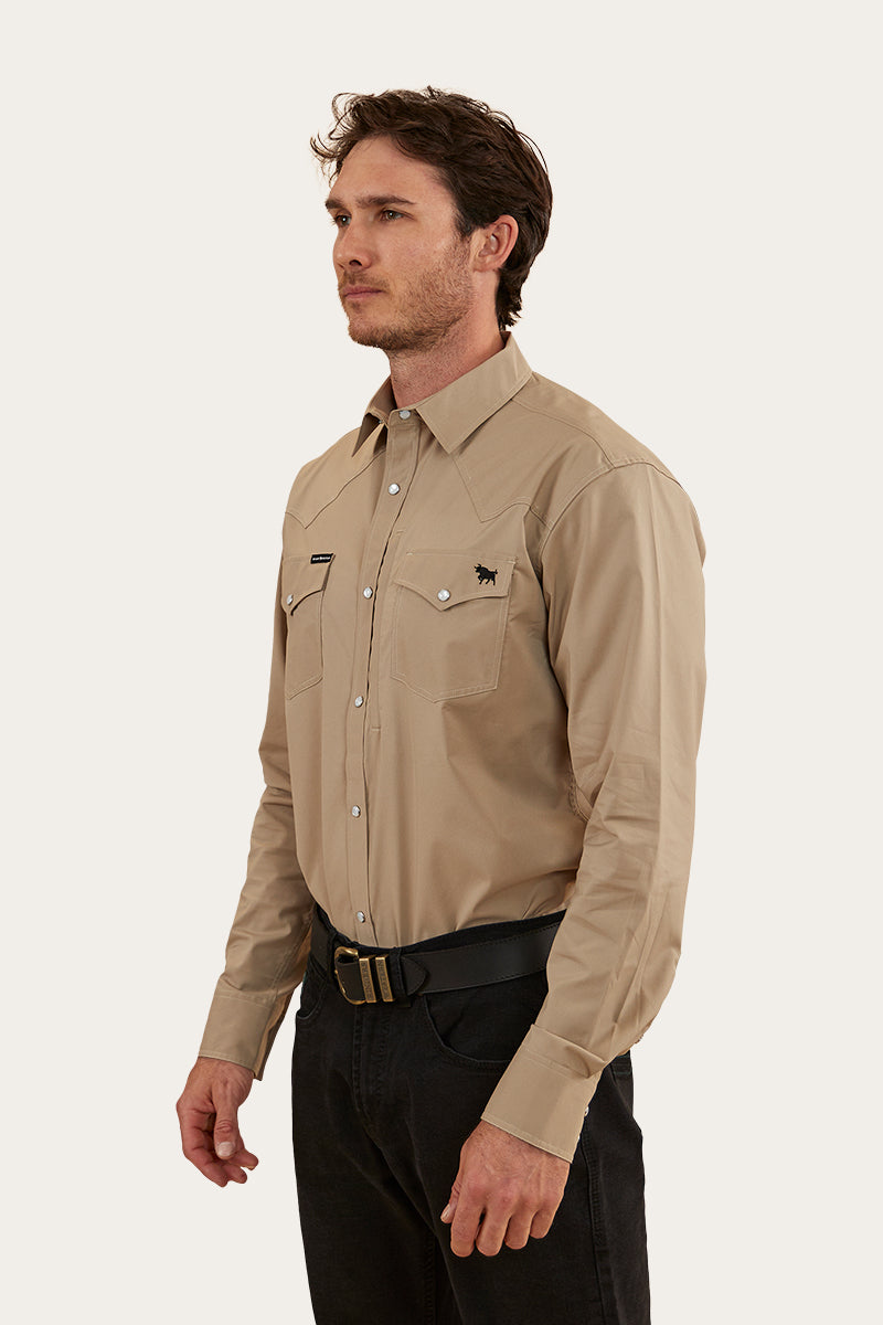 Dillinger Mens Western Shirt - Desert Sand