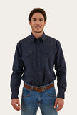 Dillinger Mens Western Shirt - Navy