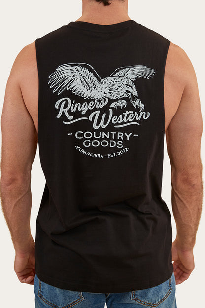 Ringers Eagle Mens Muscle Tank - Black