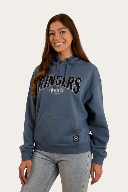 Middleton Womens Australian Cotton Fleece - Yale Blue / White