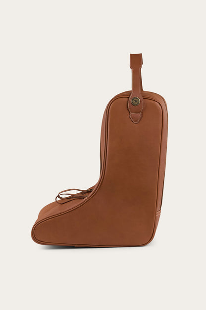 Miguel Leather Boot Bag - Bourbon