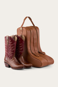 Miguel Leather Boot Bag - Bourbon