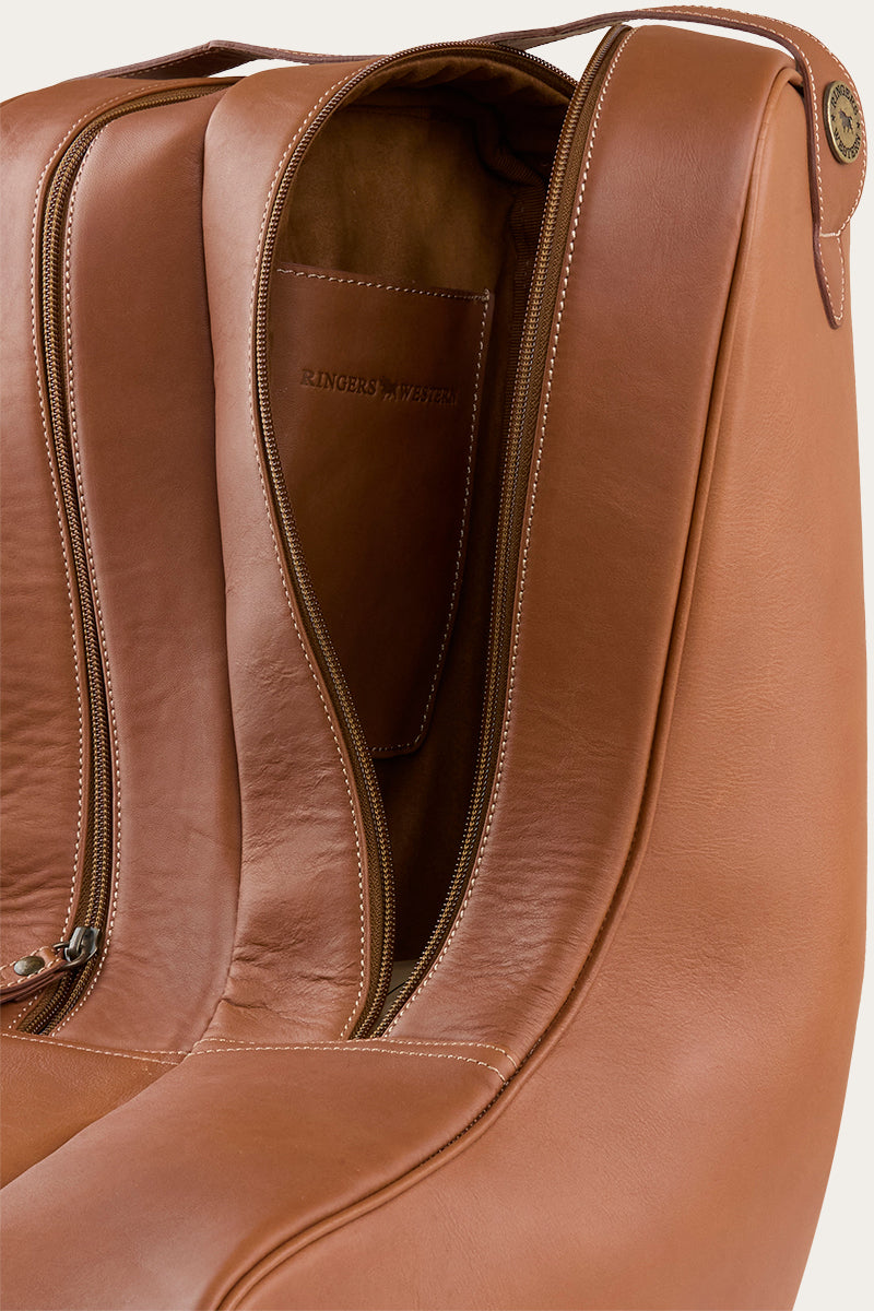 Miguel Leather Boot Bag - Bourbon