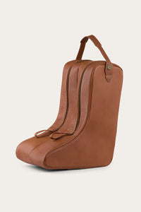 Miguel Leather Boot Bag - Bourbon