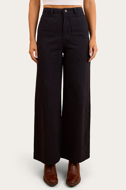 Milani Womens Wide Leg Pant - Navy