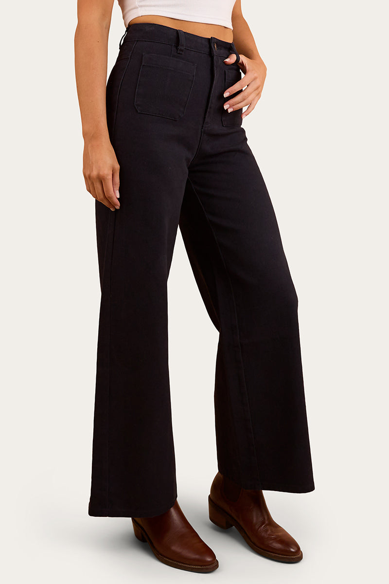 Milani Womens Wide Leg Pant - Navy