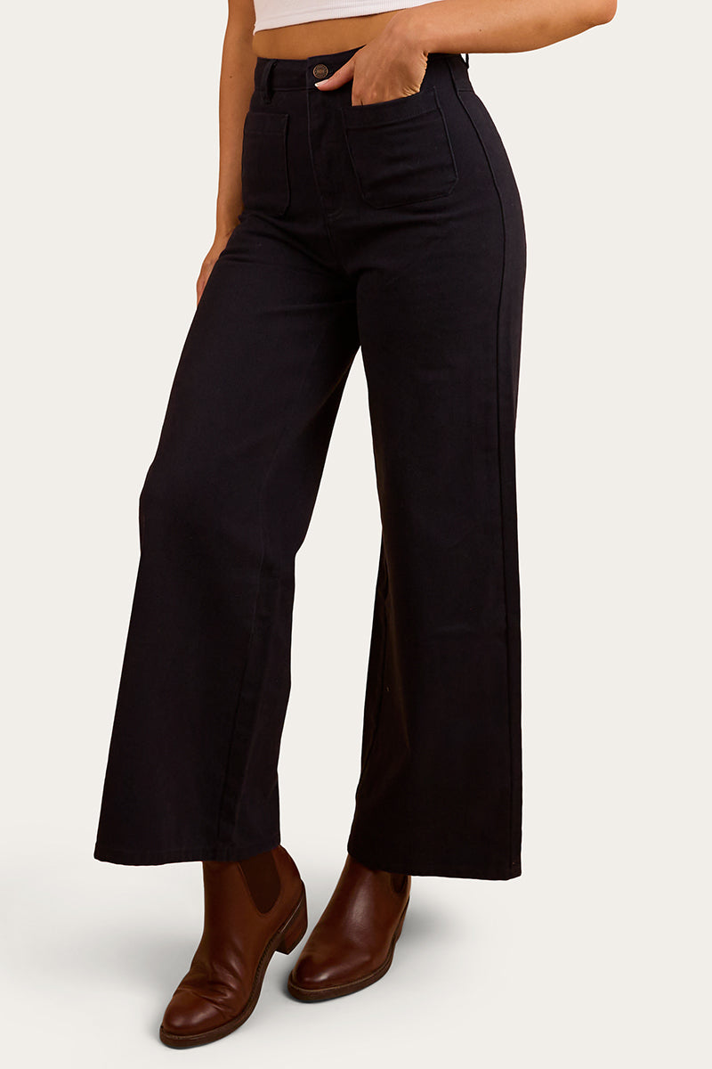 Milani Womens Wide Leg Pant - Navy