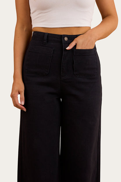 Milani Womens Wide Leg Pant - Navy