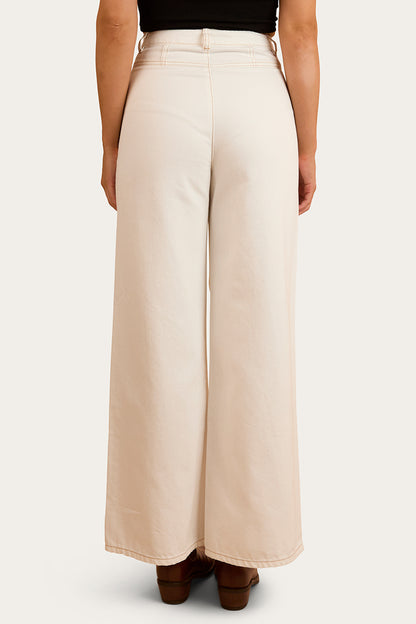 Milani Womens Wide Leg Pant - Off White