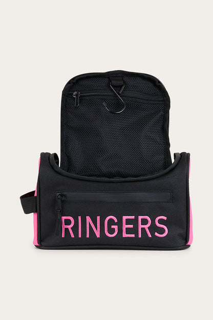 Occy Toiletry Bag - Pink / Black