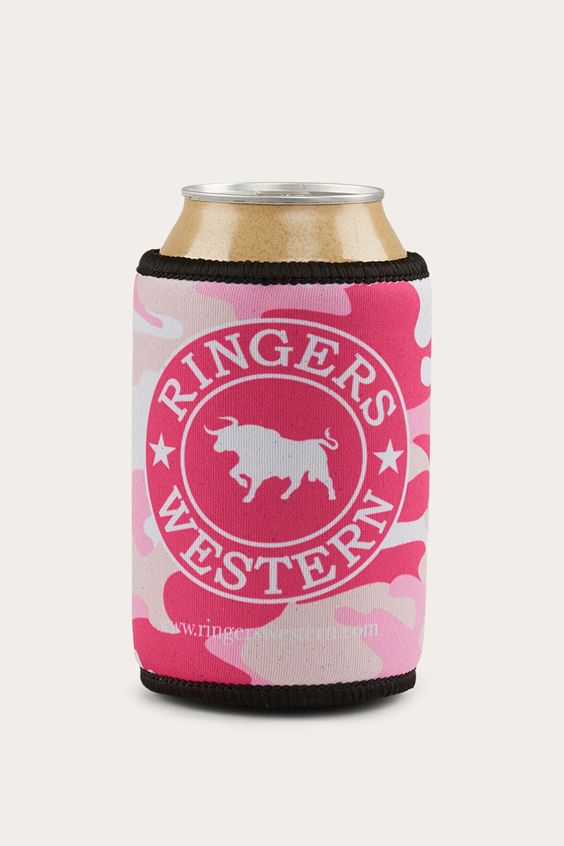 Signature Bull Stubby Cooler - Pink Camo