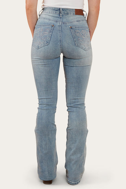 Penny Rodeo Womens High-Rise Bootleg Jeans - Light Blue