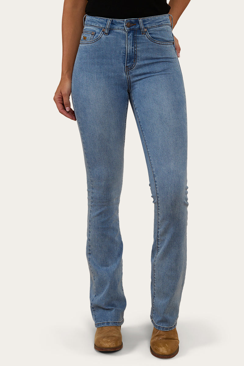 Penny Womens High-Rise Bootleg Jeans Coolmax - Vintage Blue Wash