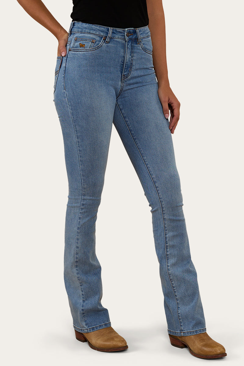 Penny Womens High-Rise Bootleg Jeans Coolmax - Vintage Blue Wash