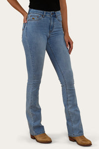 Penny Womens High-Rise Bootleg Jeans Coolmax - Vintage Blue Wash