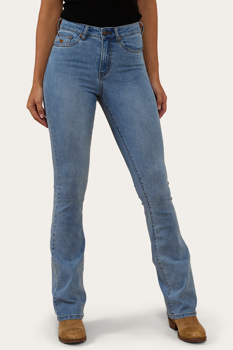 Penny Womens High-Rise Bootleg Jeans Coolmax - Vintage Blue Wash