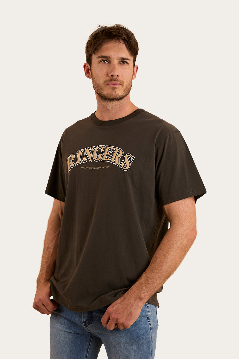 Princeton Mens Loose Fit T-Shirt - Charcoal