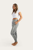 Iluka Womens Trackpant - Grey Marle/White