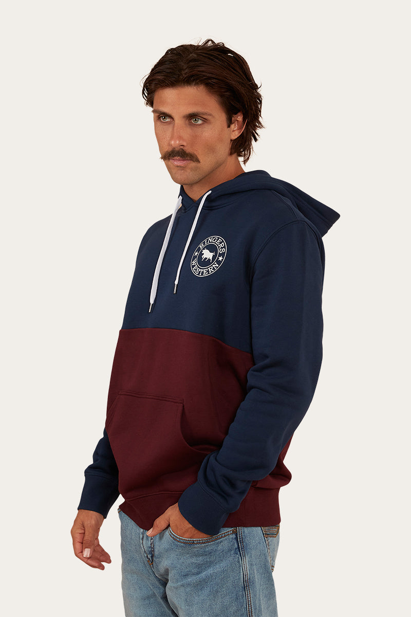 Hahndorf Mens Hoodie - Navy/Cabernet