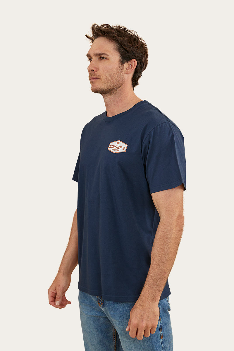 Servo Mens Loose Fit T-Shirt - College Navy/Copper