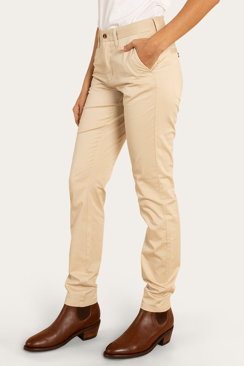 Samford Womens Slim Chino Pant - Bone