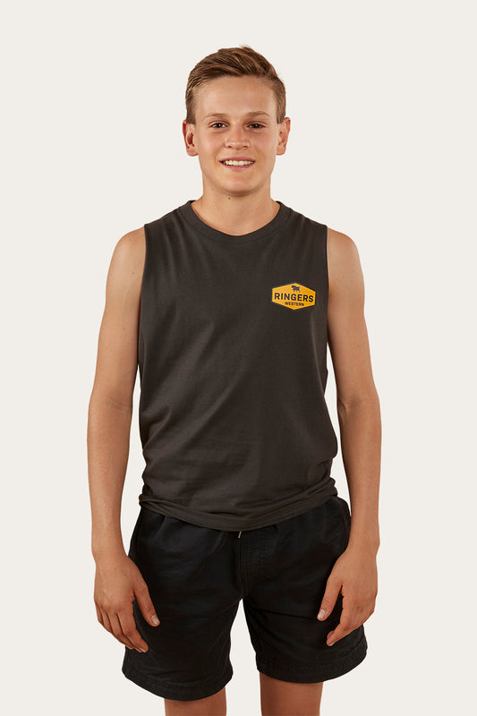 Servo Kids Muscle Tank - Charcoal