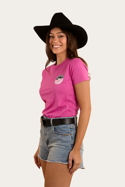 Signature Bull Womens Classic Fit T-Shirt - Candy / Split