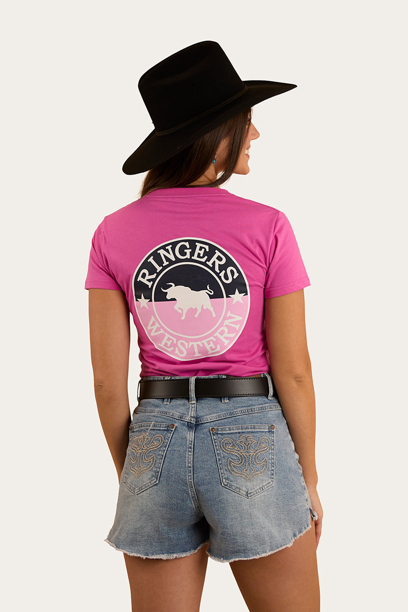 Signature Bull Womens Classic Fit T-Shirt - Candy / Split