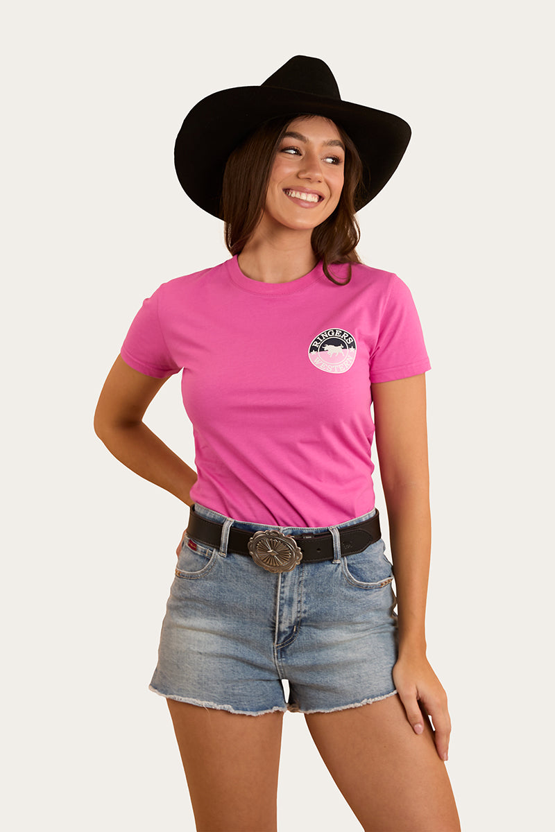 Signature Bull Womens Classic Fit T-Shirt - Candy / Split