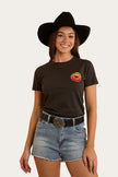 Signature Bull Womens Classic Fit T-Shirt - Charcoal Fade