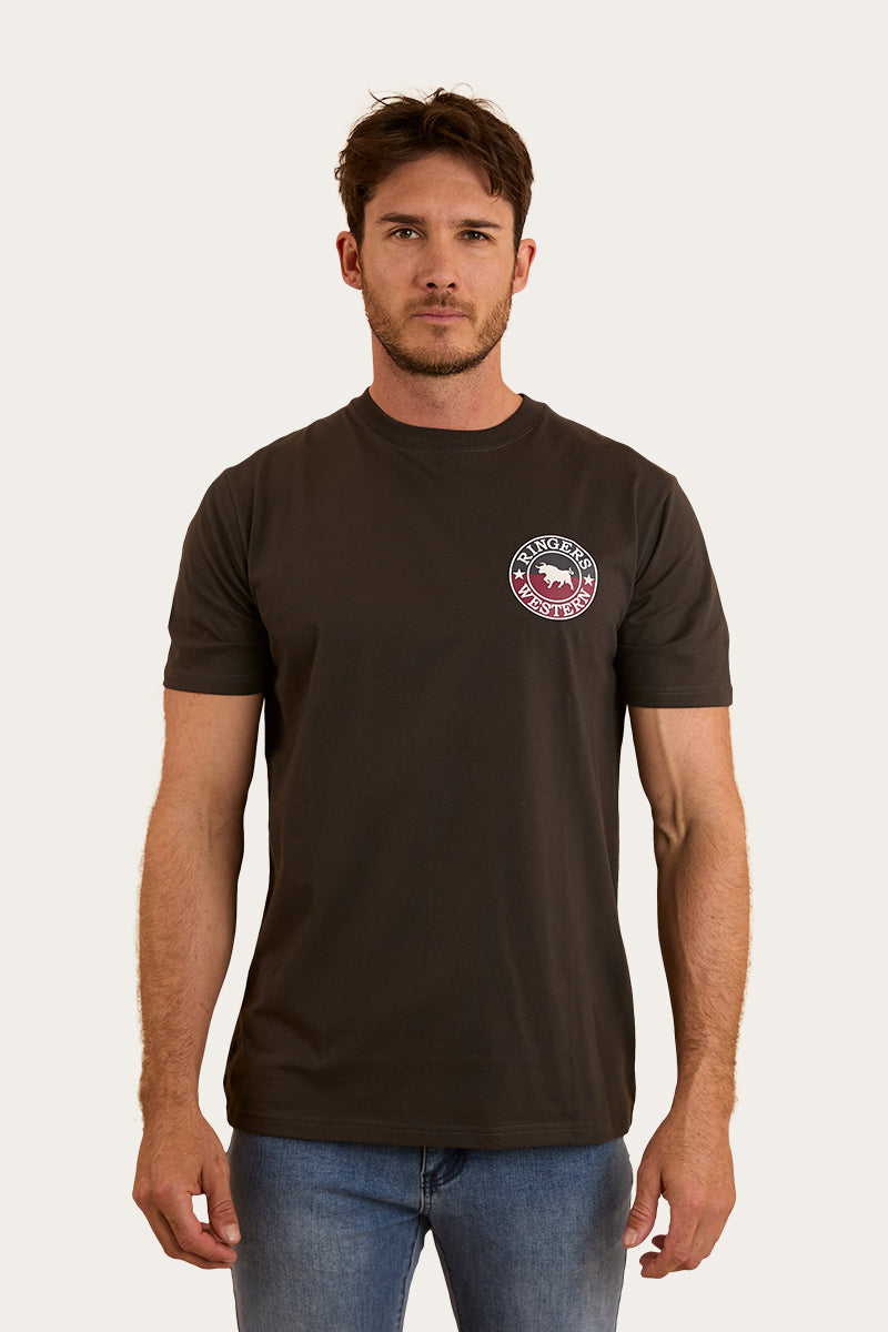 Signature Bull Mens Classic T-Shirt - Charcoal / Split