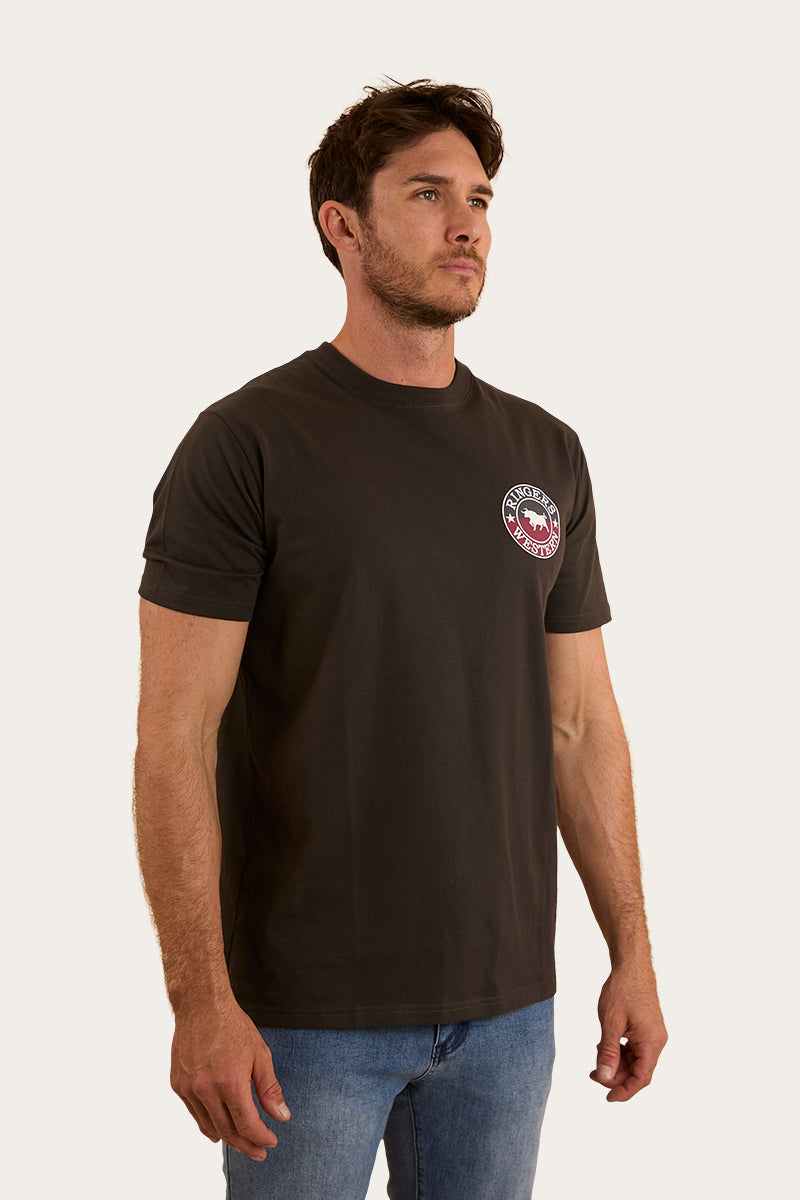 Signature Bull Mens Classic T-Shirt - Charcoal / Split