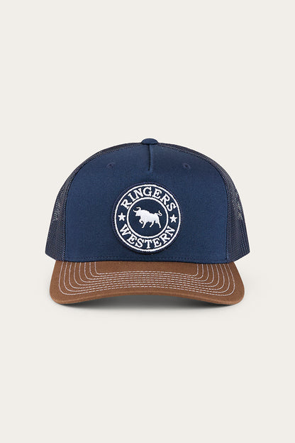 Signature Bull Trucker Cap - Navy / Chocolate