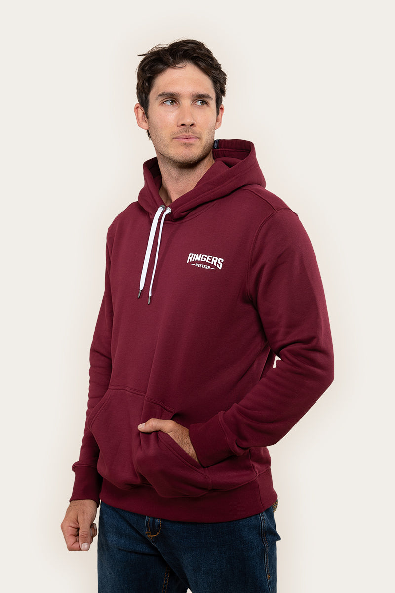 Squadron Mens Hoodie - Burgundy