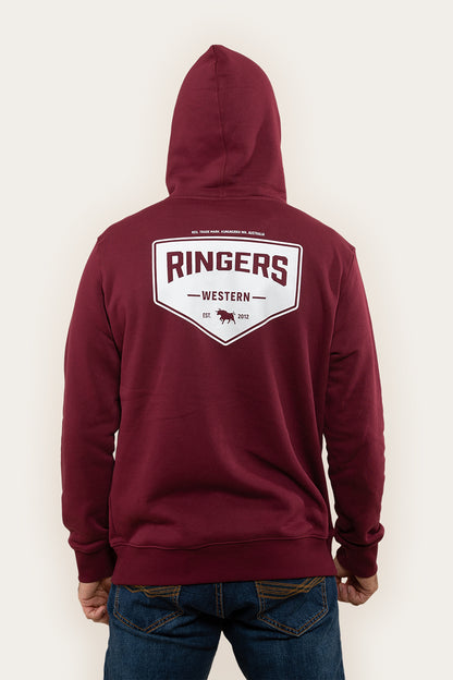 Squadron Mens Hoodie - Burgundy