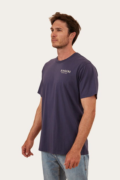 Haulin Mens Loose Fit T-Shirt - Washed Navy