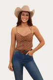 Posie Womens Cami Top - Toffee