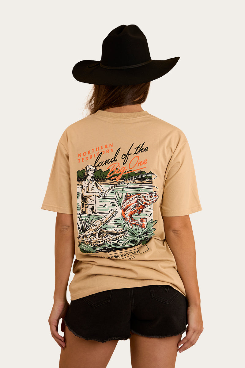 Up North Unisex T-Shirt - Dark Sand