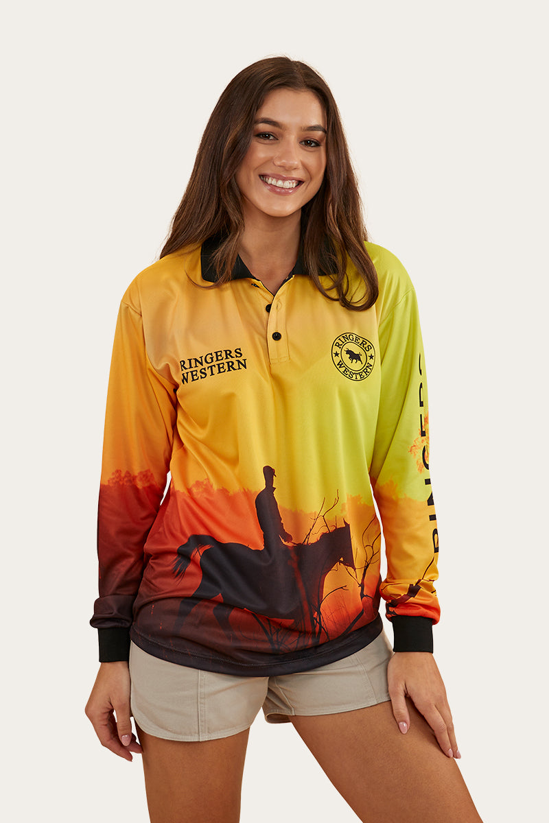 Long Days Unisex Fishing Jersey - Yellow