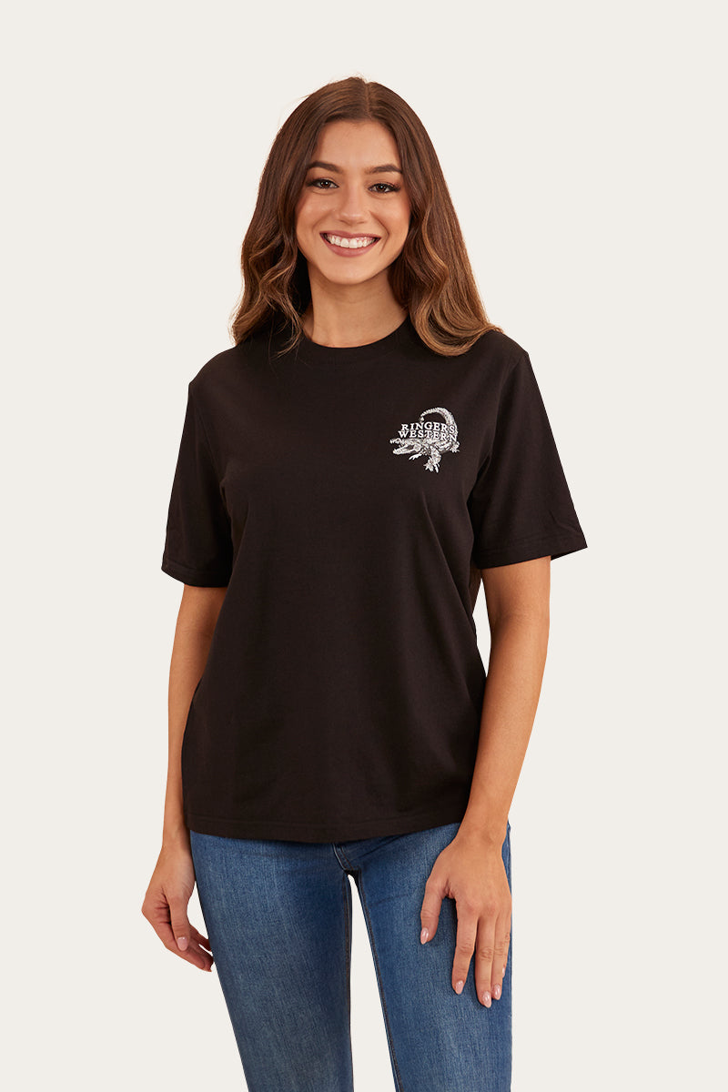 Salty Womens Loose Fit T-Shirt - Black