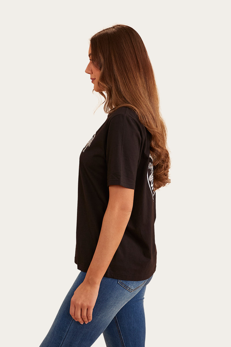 Salty Womens Loose Fit T-Shirt - Black