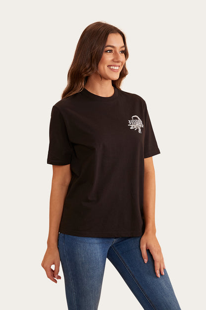 Salty Womens Loose Fit T-Shirt - Black