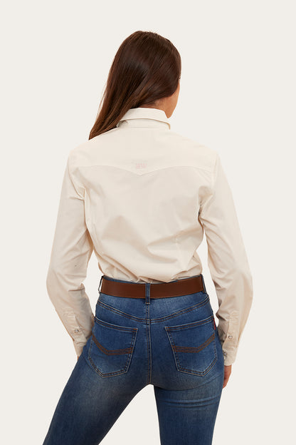 Silverlake Womens Western Shirt - Off White