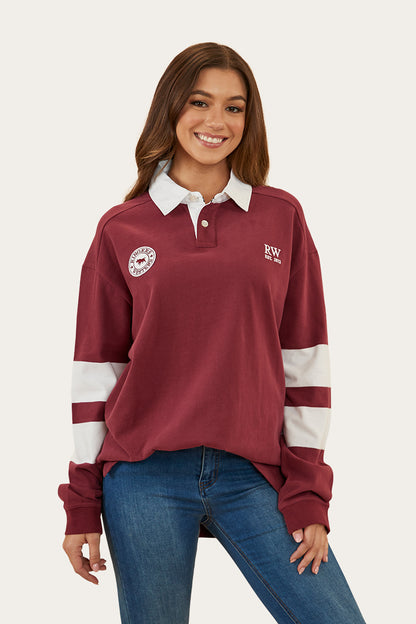 Rivalry Unisex Rugby Jersey - Maroon