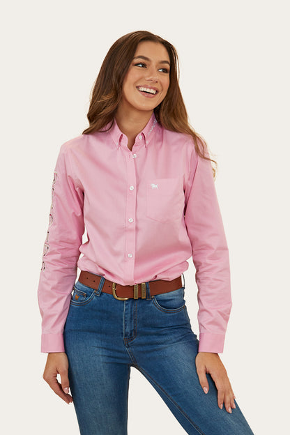 Malaya Womens Dress Shirt - Pastel Pink