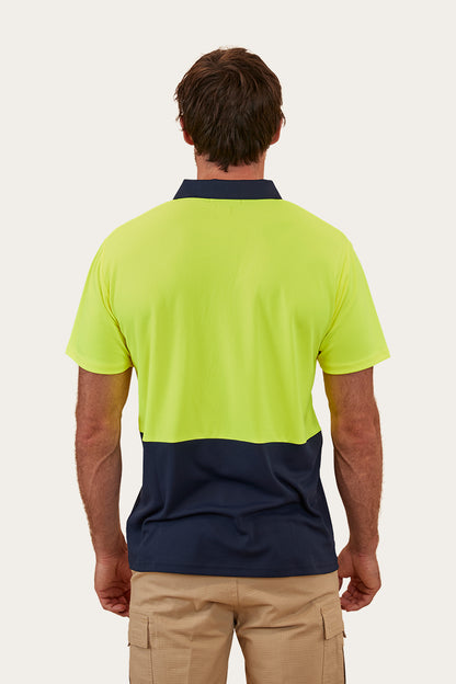 Crossroad Mens Hi-Vis Polo - Neon Yellow