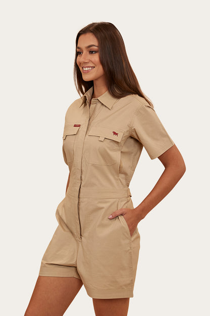 Astrid Womens Coverall - Camel