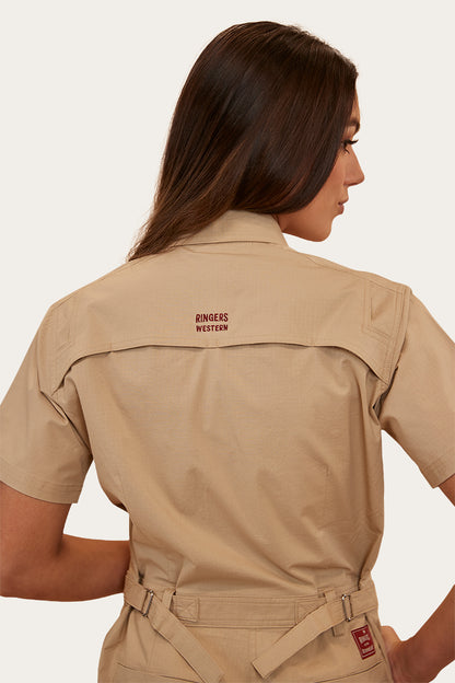 Astrid Womens Coverall - Camel