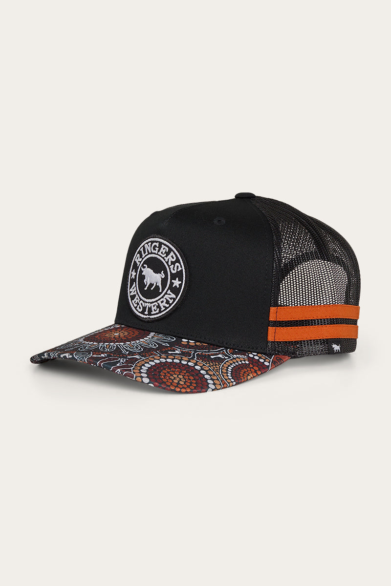 Walkabout Warrior Trucker Cap - Black