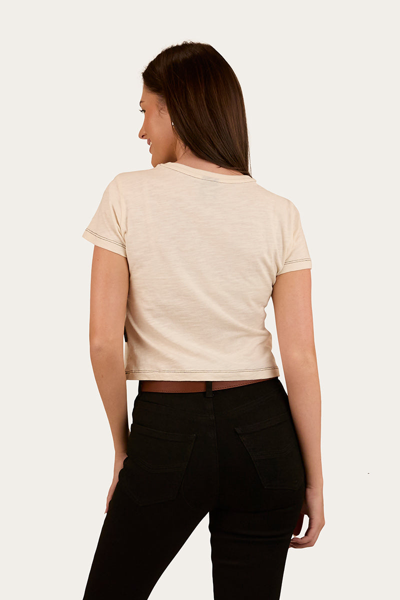 We're Free Shrunken Womens T-Shirt - Off White